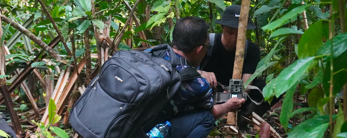 Instalasi Camera Trap Tebing Tinggi